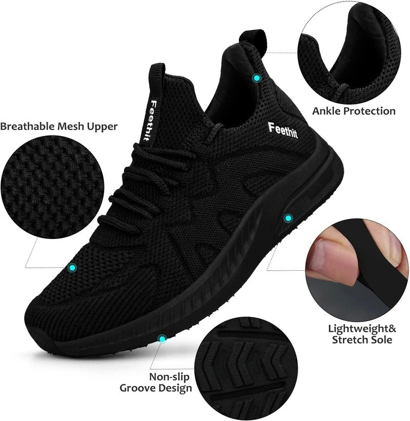 Womens Running Shoes - Lightweight Slip-On Sneakers for Gym, Tennis & Walking | Perfect for Work & Travel