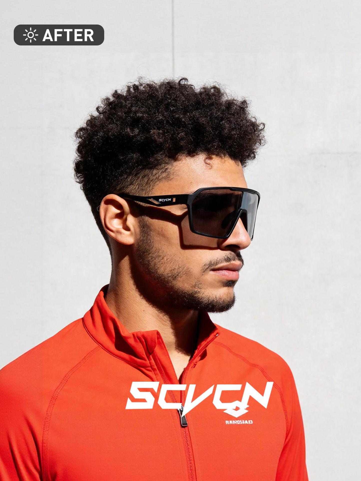 SCVCN Photochromic Cycling Glasses Men Women Clear Mountain Bike Sunglasses Sports Baseball Riding MTB S327