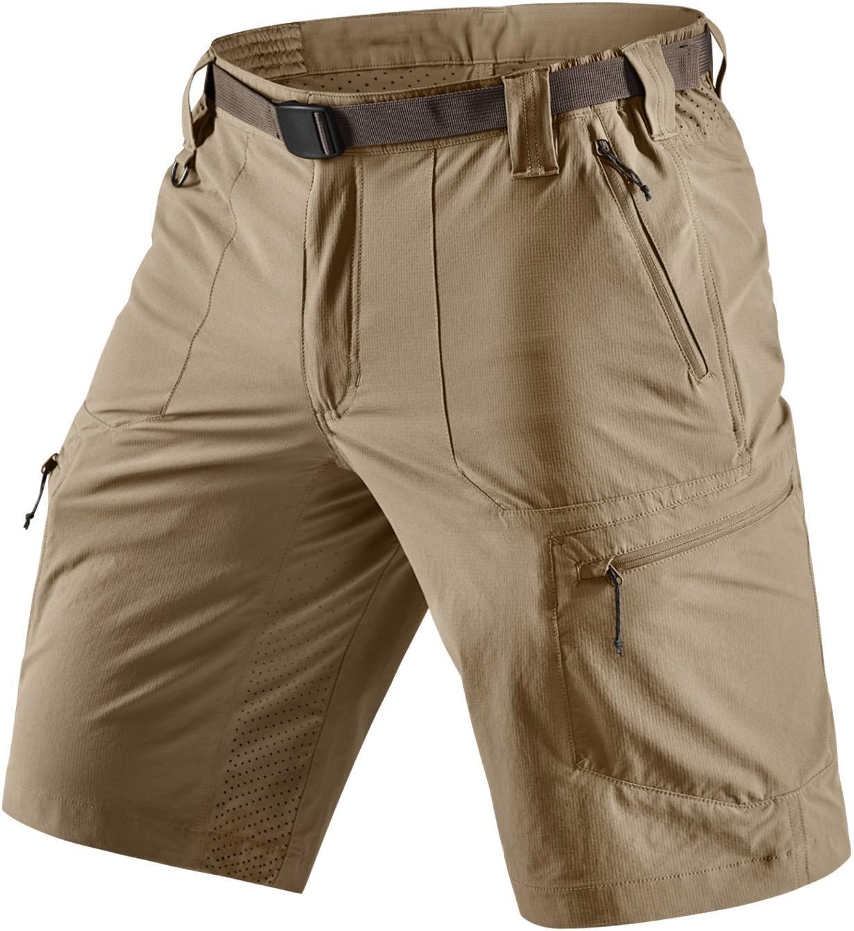 Men's Quick Dry Hiking Cargo Shorts - Lightweight Water-Resistant Tactical Design | Multiple Pockets for Outdoor Activities