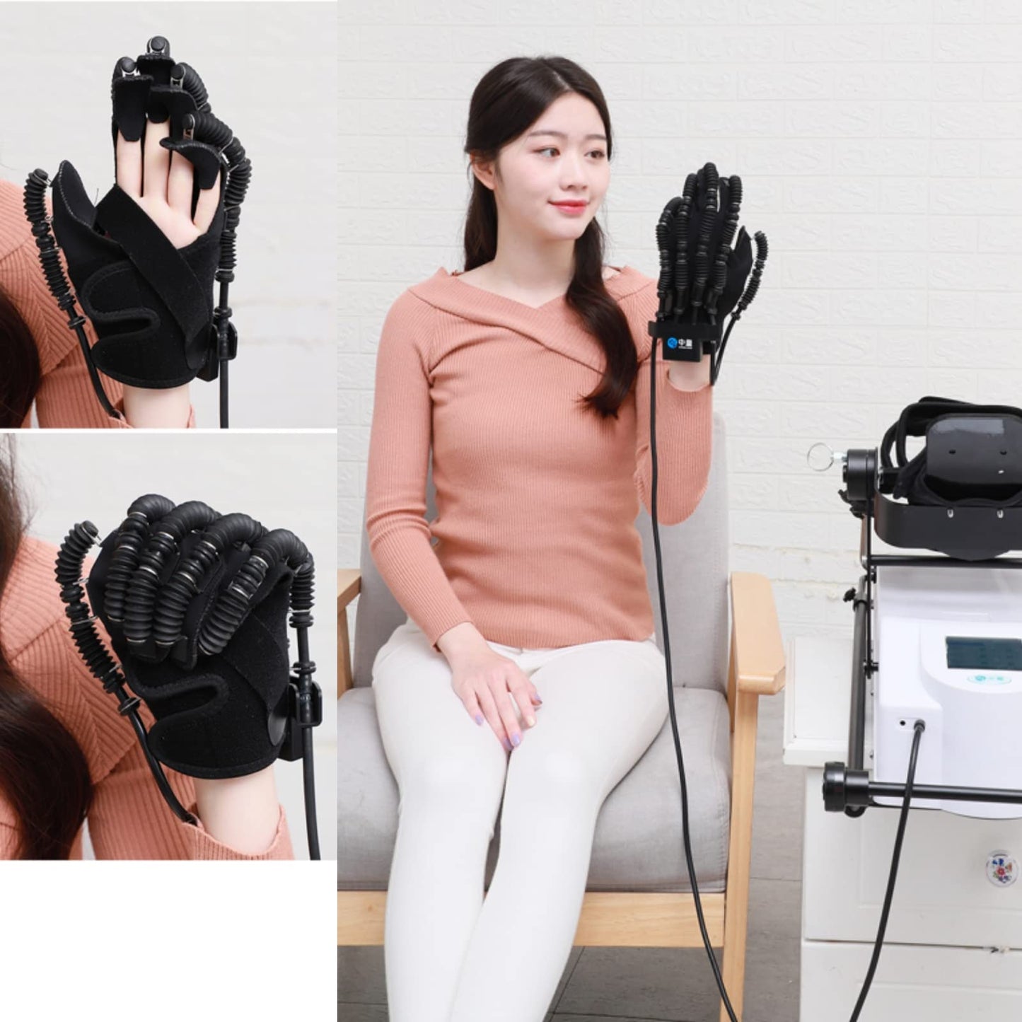 CPM Machine- Continuous Passive Motion Machine Knee Rehabilitation Equipment Exercise Physiotherapy -Lower Limb Traction Machine Leg Rehabilitation Equipment (Enhanced Type(Left Hand Training))