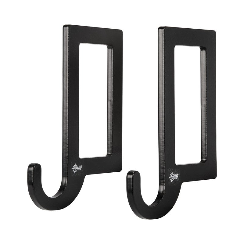 EZ Aim Target Hanger by Allen Company - Steel Gong Target Hooks for Shooting Range Practice - Solid Steel Construction - 6""L x 4""H - Black