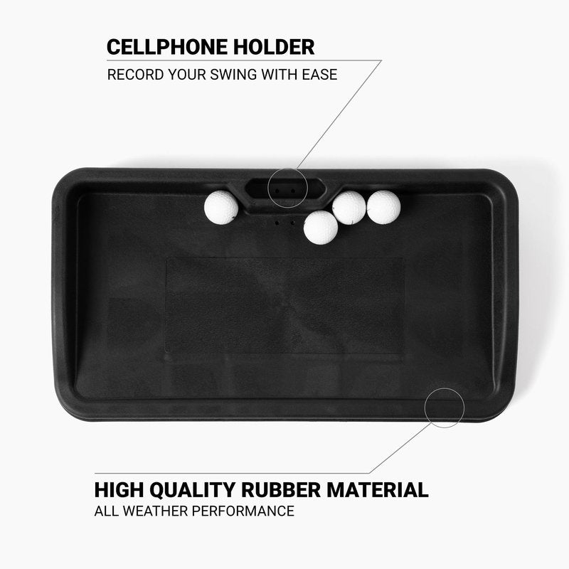 SkyTrak Molded Rubber Tray for Golf Balls - Commercial Quality Golf Ball Tray Designed for Simulators
