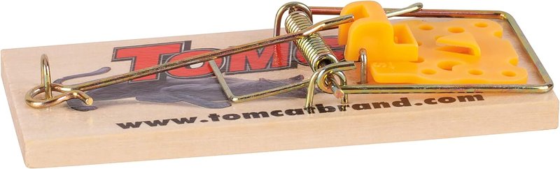 Tomcat Wooden Mouse Traps - Non-Chemical, Disposable Traps for Homes | 4 Count (Pack of 3)