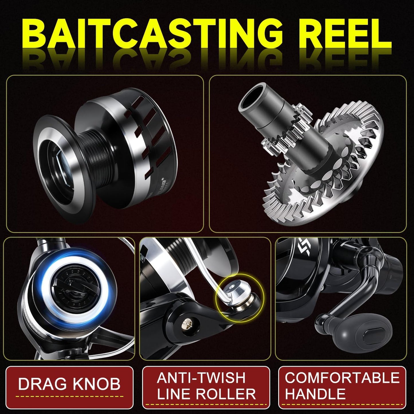 Freshwater Spinning Fishing Reel - 5.0:1 Gear Ratio, 22LB Max Drag, Carbon Fiber & CNC Aluminum Spool | Series 3000-7000