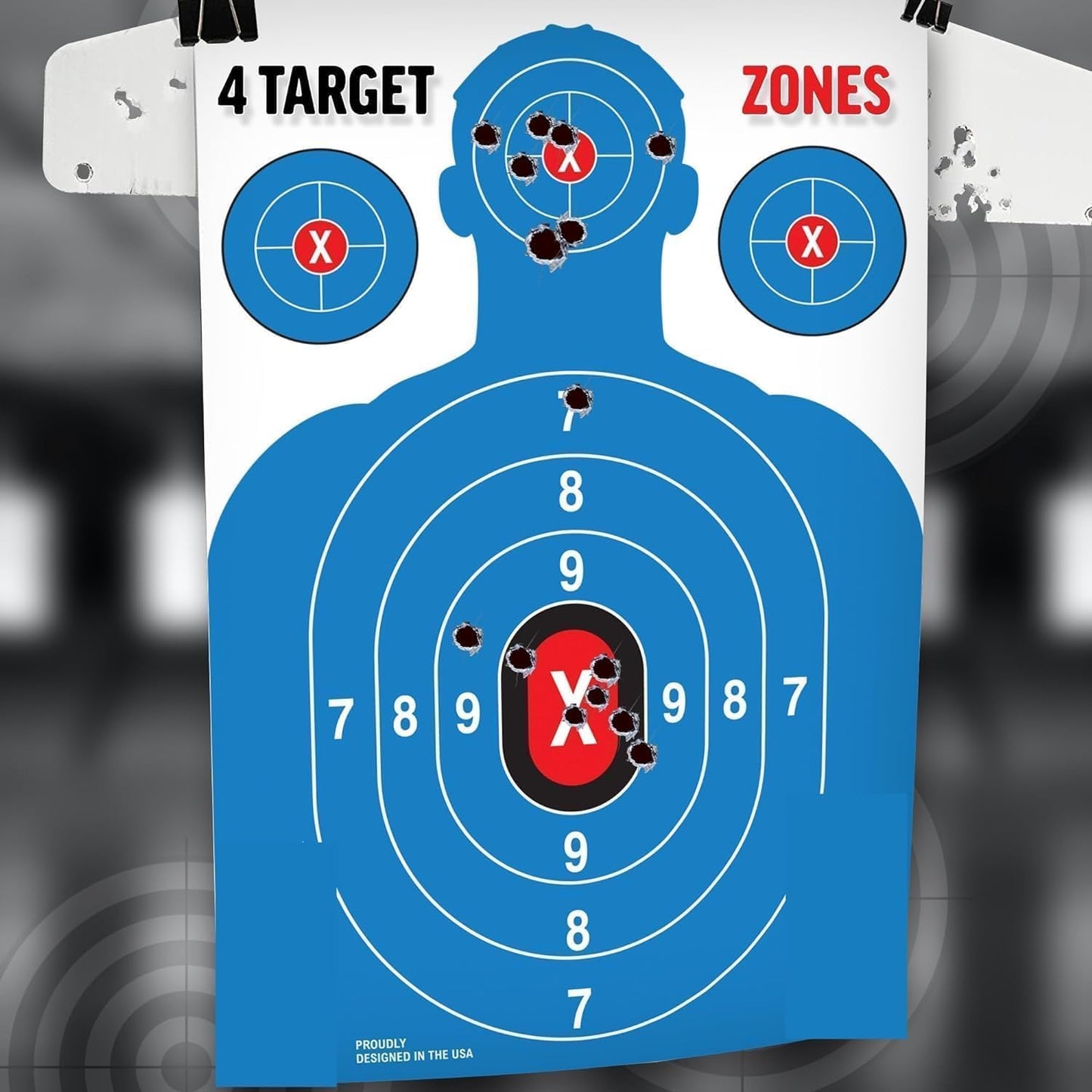 Heavy Duty Shooting Targets Paper - Targets for Shooting Range - Indoors & Outdoor Targets for Shooting Rifle - Gun Range Targets for Pistol Shooting - Handgun Shooting Range Accessories, 40