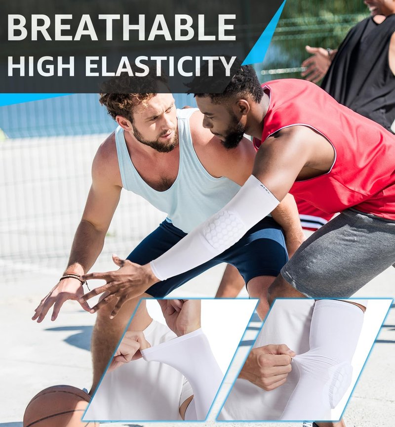 Elbow Pads for Basketball | Compression Sleeves for Teens & Adults - Arm Support