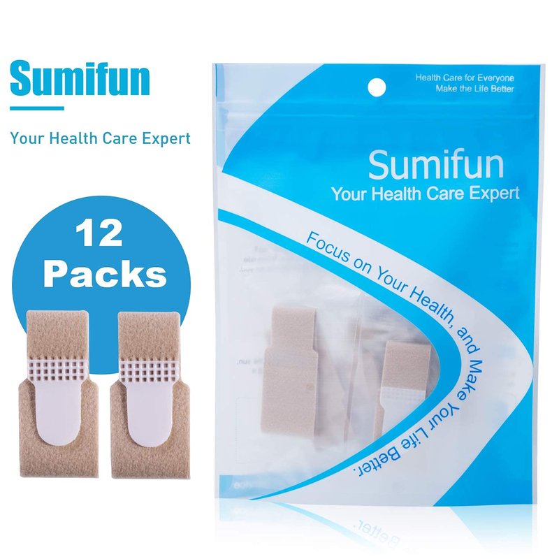 Finger Buddy Wraps - 12 PCS Finger Loop Tapes for Broken, Jammed, or Swollen Fingers | Splint Brace for Joint Support