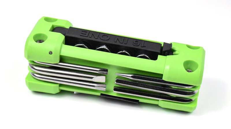 TXDIWWZ Bicycle multitools 16 in 1 bicycle tools kit set Multi Function Accessories Set Hex Spoke Wrench for Road Mountain Bikes Gree