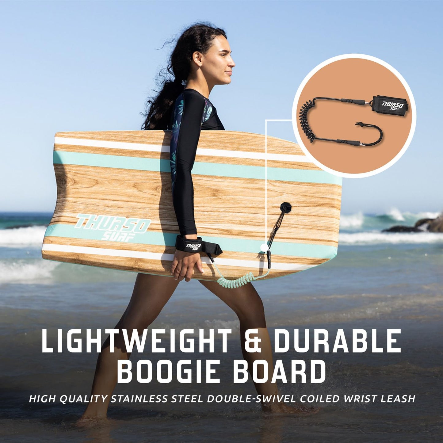 THURSO SURF Bodyboard 42'' Lightweight EPS Core Turquoise