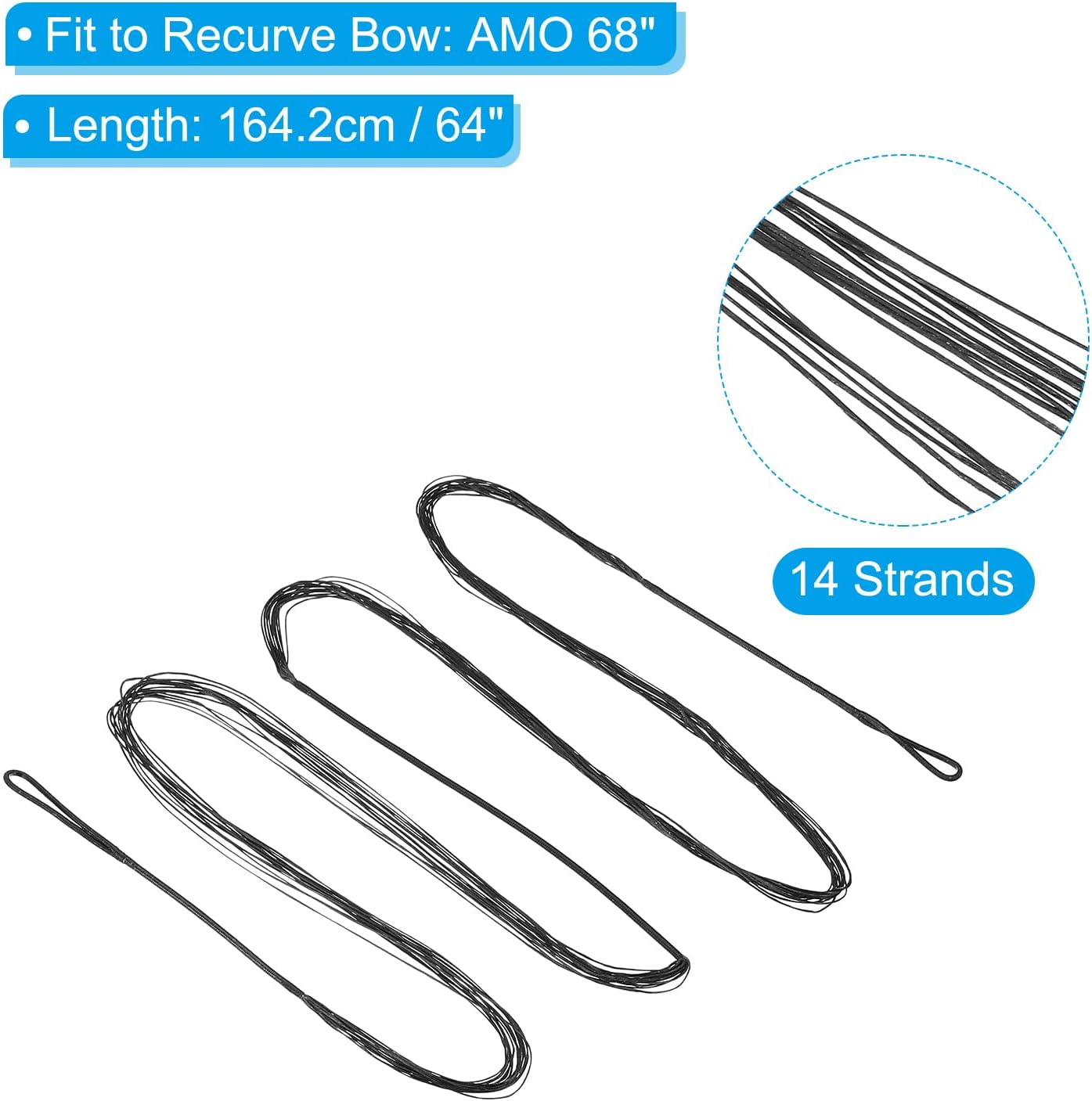 Bow String Replacement Points - Durable Tips for Traditional Long Bow & Recurve Bow | Easy Installation