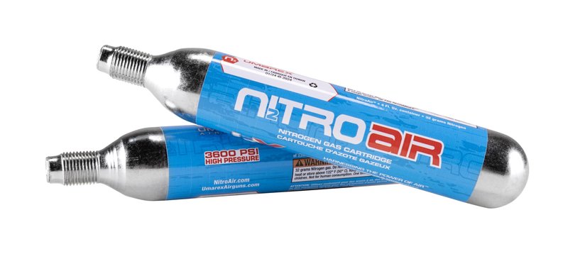 Umarex NitroAir Prefilled Nitrogen Cartridges for N2-Powered Airguns, Pack of 2