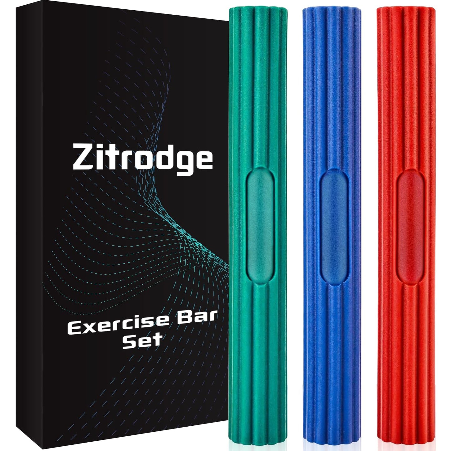 Zitrodge Flex Therapy Bar, Tennis Elbow Therapy Bar - Ideal for Relieve Tendonitis Pain & Improve Grip Strength, Fitness Resistance Bar for Golfers Elbow & Tendinitis, Twist Bar for Physical Therapy