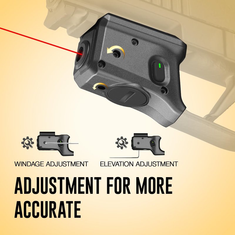 WARRIORLAND Red Laser Sight Fit P365X-Macro with Kydex Holster, First Red Beam Sight with Power Indicator, P365 X Macro Laser with IWB Holster Right Hand, WLS-109 w/ P365X Macro Holster