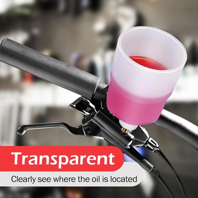 CHUMXINY Brake Bleed Kit for Shimano Hydraulic Brakes, Mountain Bike Brake Bleeder kit Including 300ML Mineral Brake Fluid, Clear Funnel and Instruction Manual.