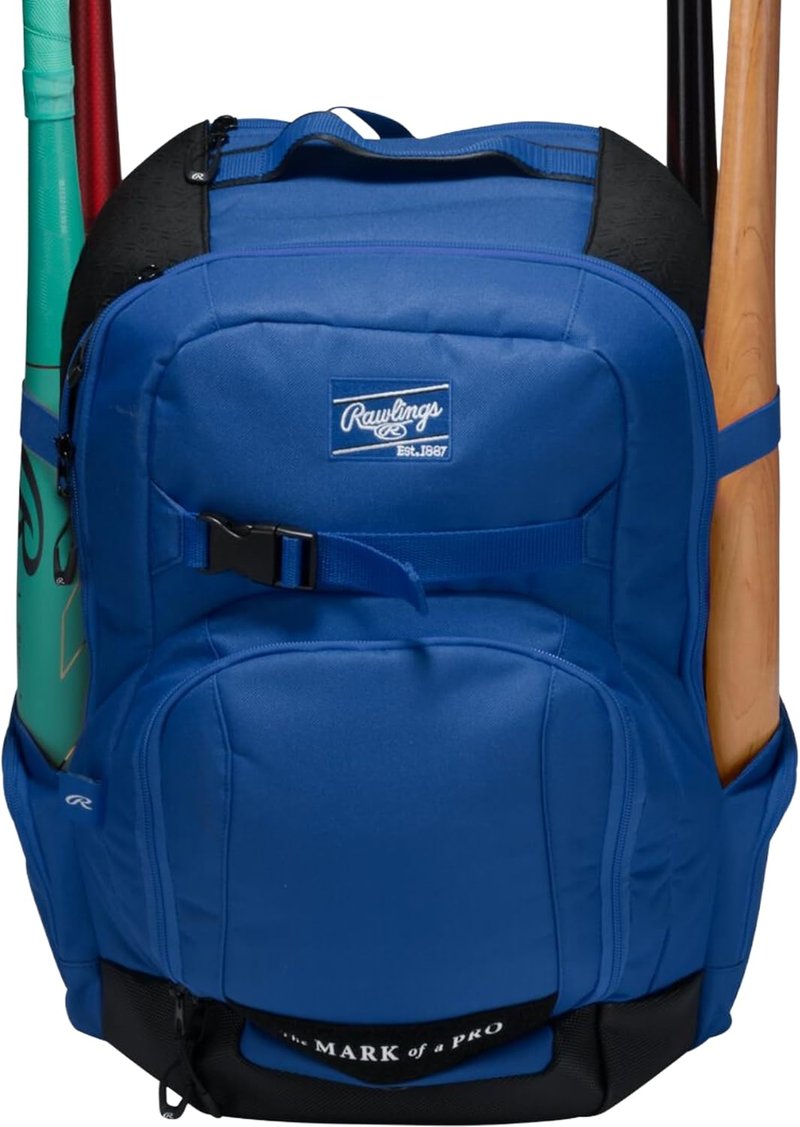 Rawlings Journey Player's Baseball & Softball Backpack - Durable Equipment Bag | Multiple Colors