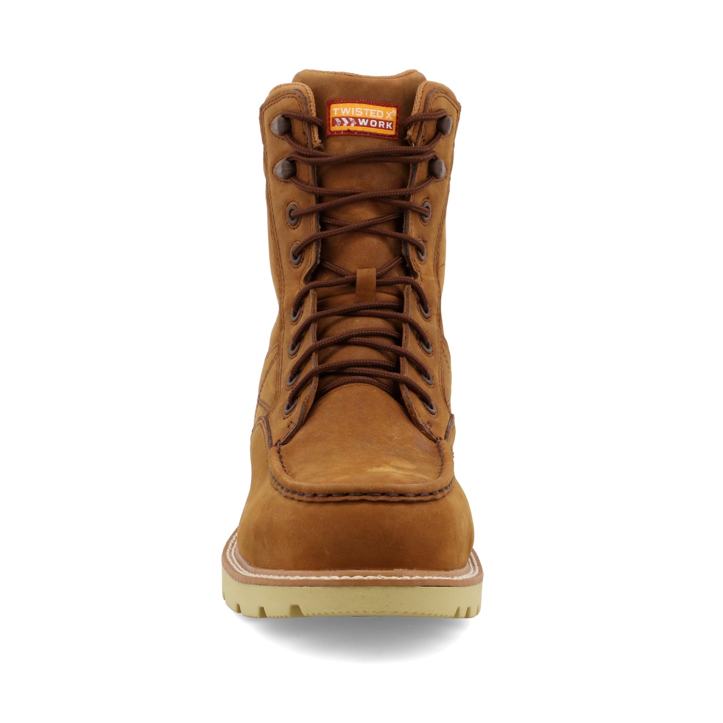 Twisted X Men's 8" Work Boot, Distressed Saddle & Distressed Saddle, 14 M