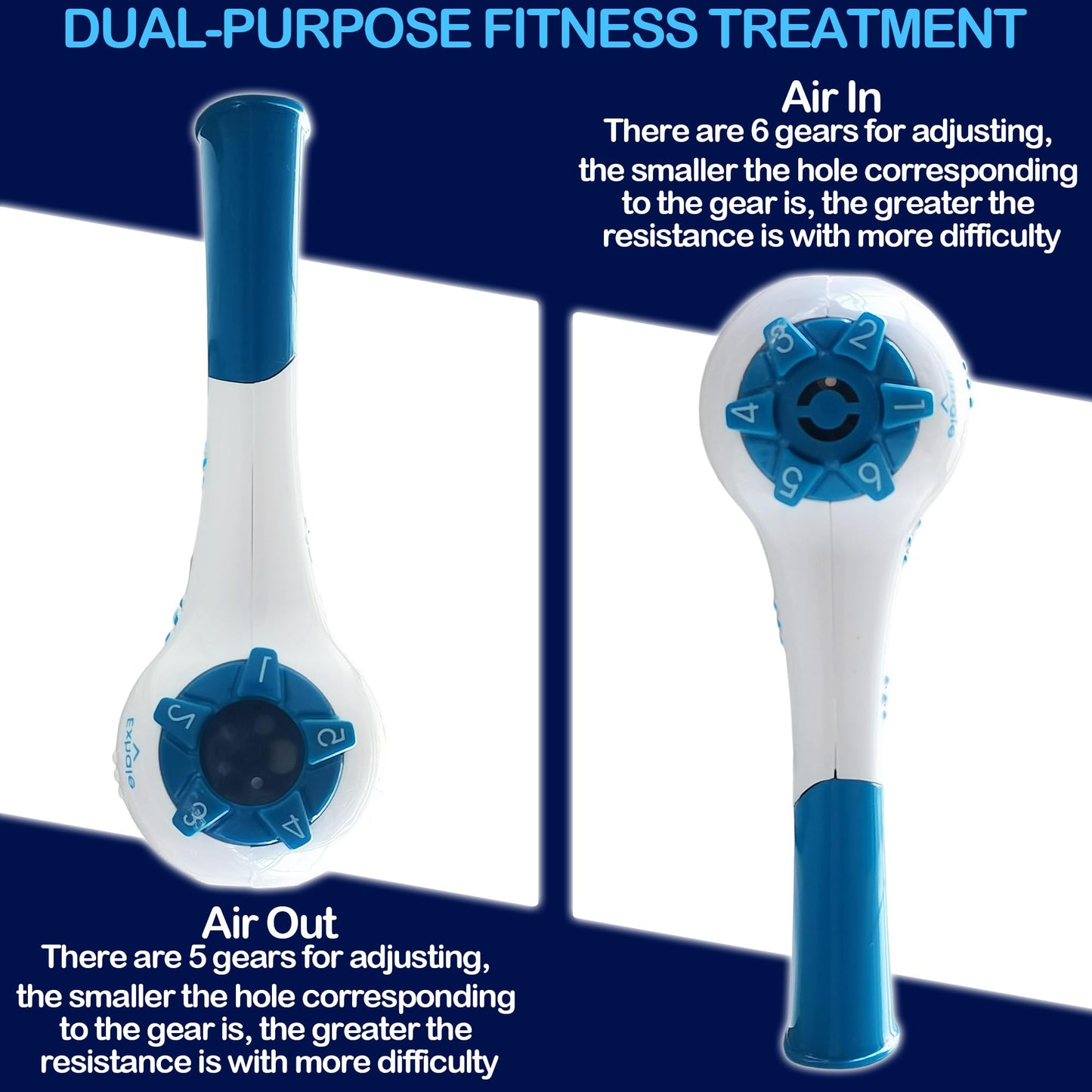 EXCYINSI Hand-Held Fitness Exercise Trainer - Exerciser for Muscle Training, Easy to Use for Practice to Improve Fitness