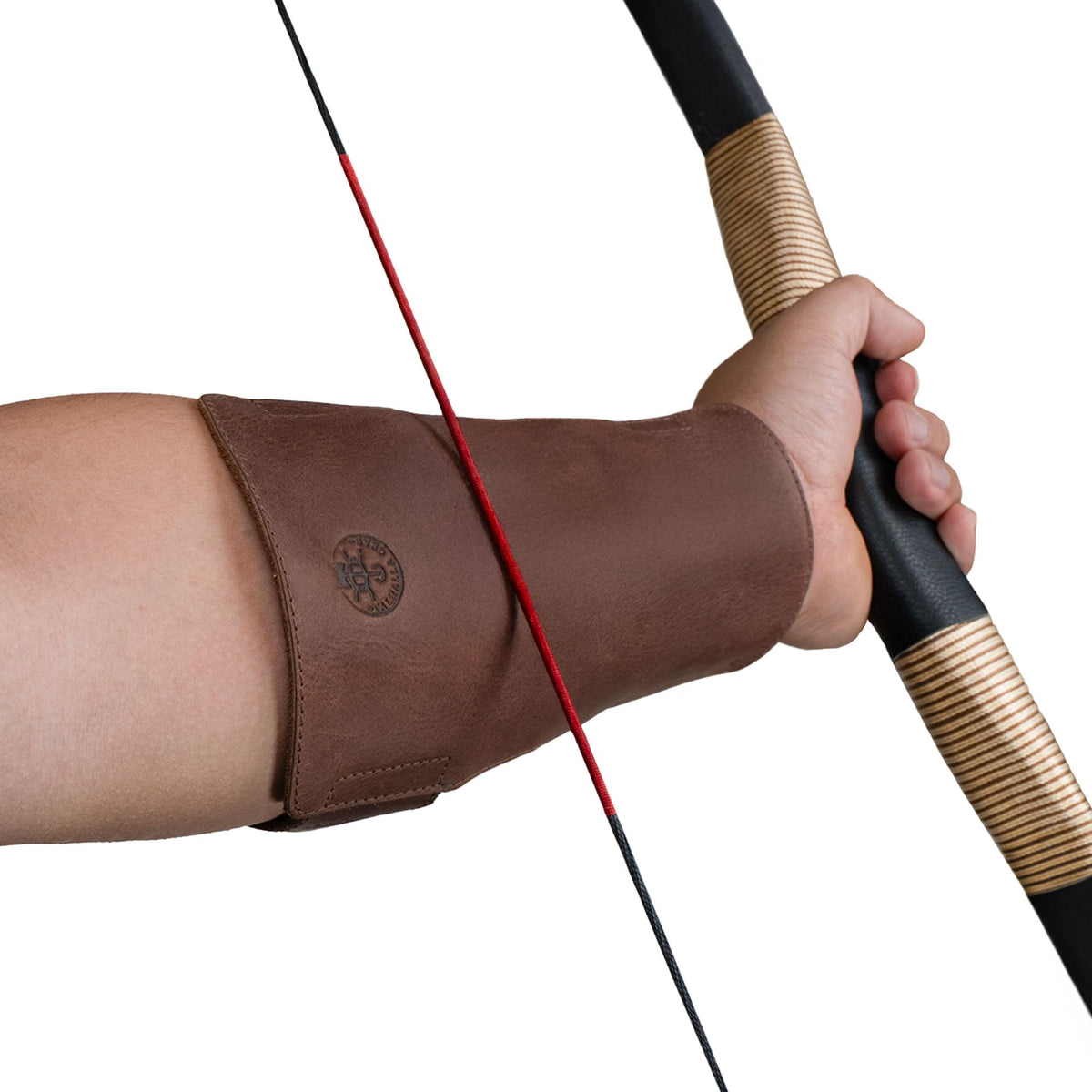 Valhalla Gear, Archery Arm Guard, Forearm Protector, Adjustable Straps, Archer Essentials, Shooting Practice, Larping, Full Grain Leather, Handmade, Bourbon Brown
