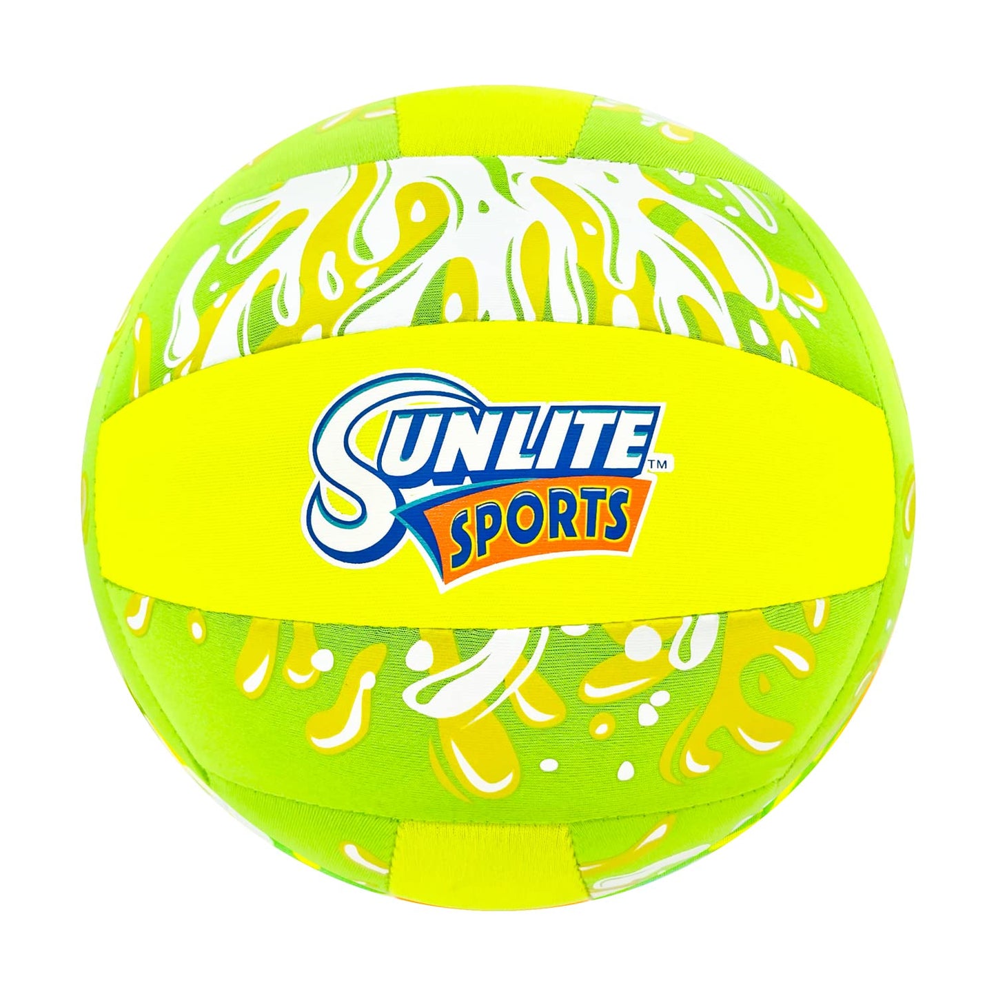 Sunlite Sports Water Volleyball for Pool and Water Play, Soft Neoprene Cushion, Outdoor and Indoor, for All Ages (Green/Yellow)