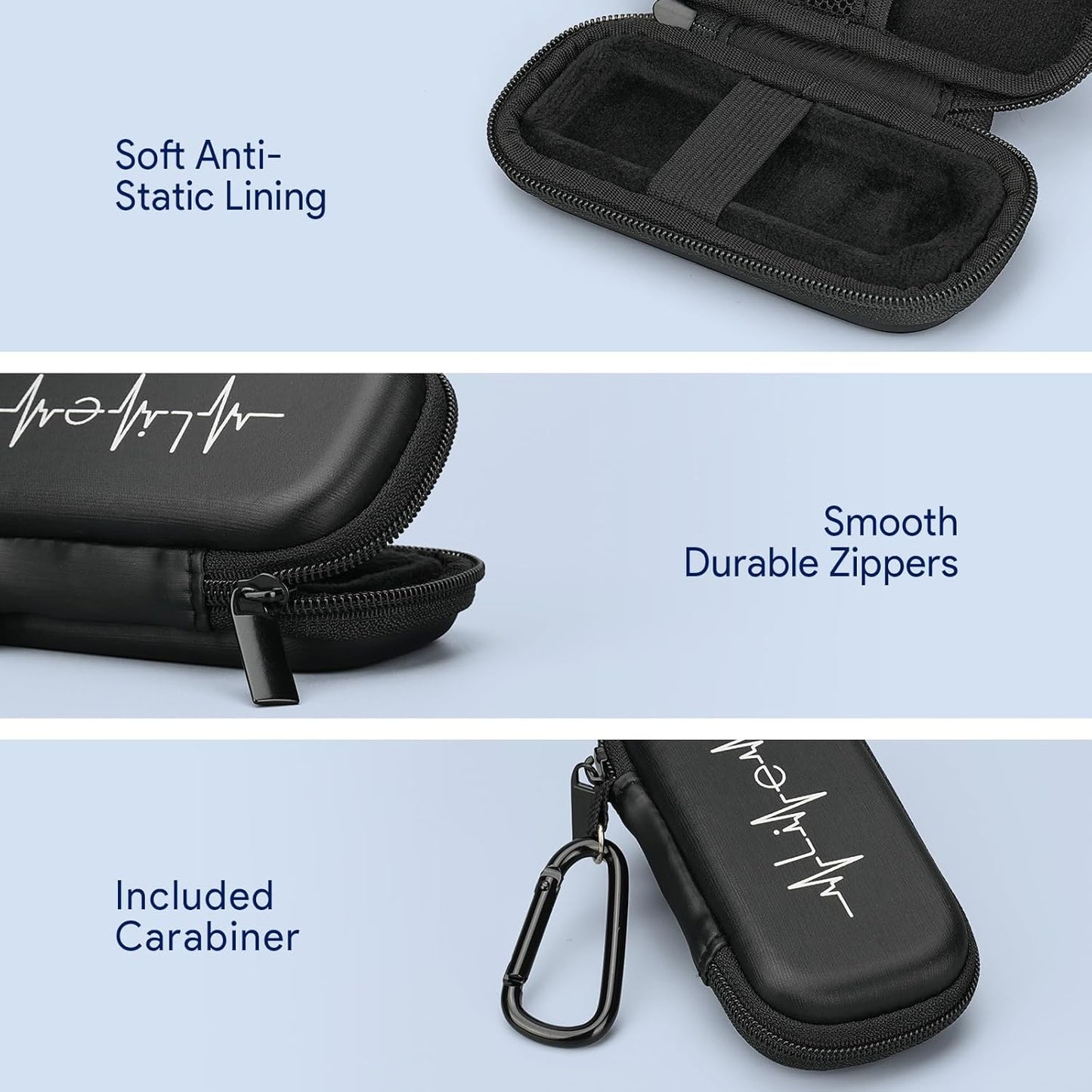 AliveCor Kardia Mobile Heart Monitor Case - Protective Travel Cover for 6-Lead EKG | Storage Bag