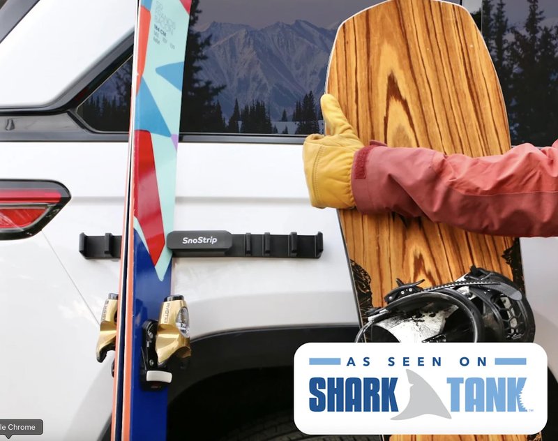 SnoStrip by RigStrips | The Original Protective Magnetic Ski & Snowboard Holder for The Side of Your Vehicle for Paint and Gear Protection