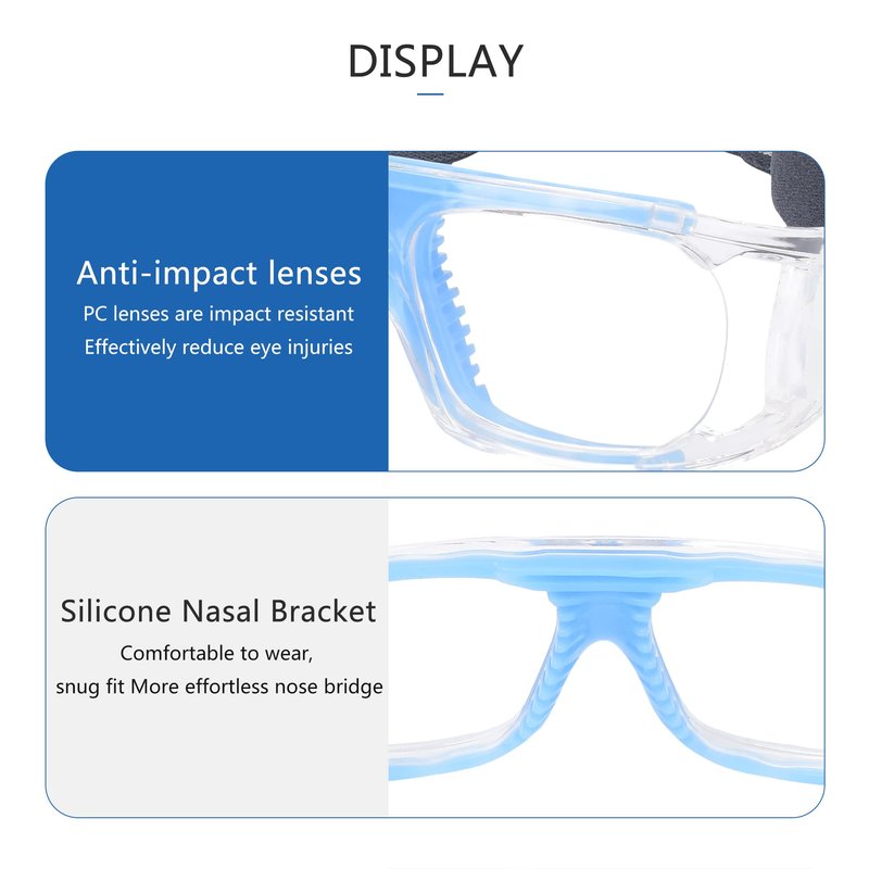 SooGree Men Basketball Glasses.Soccer Football Sport Protective Eyewear Safety Goggles,Sports Glasses with Replaceable Lens