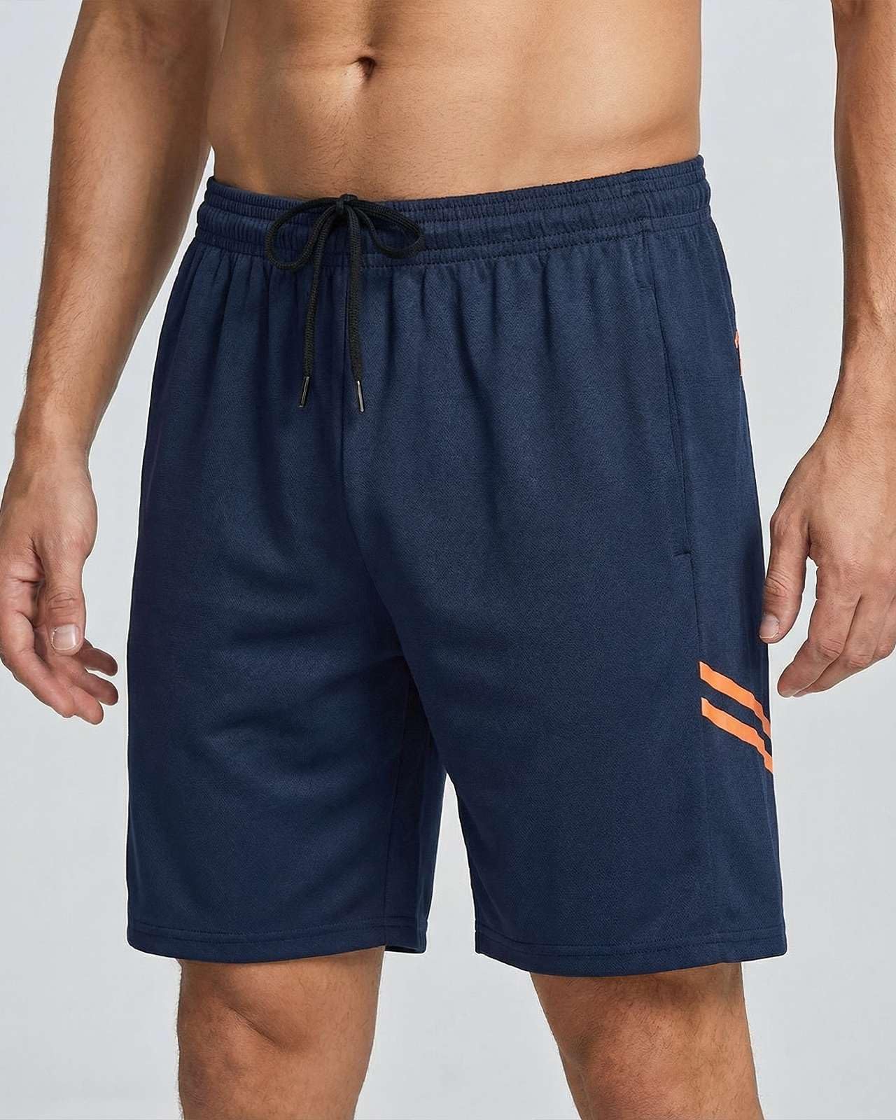 Real Essentials Men’s 5 Pack: 9" Dry-Fit Shorts – Athletic Gym, Workout, Basketball, Running, Casual Lounge Active Pockets, Set 6, L