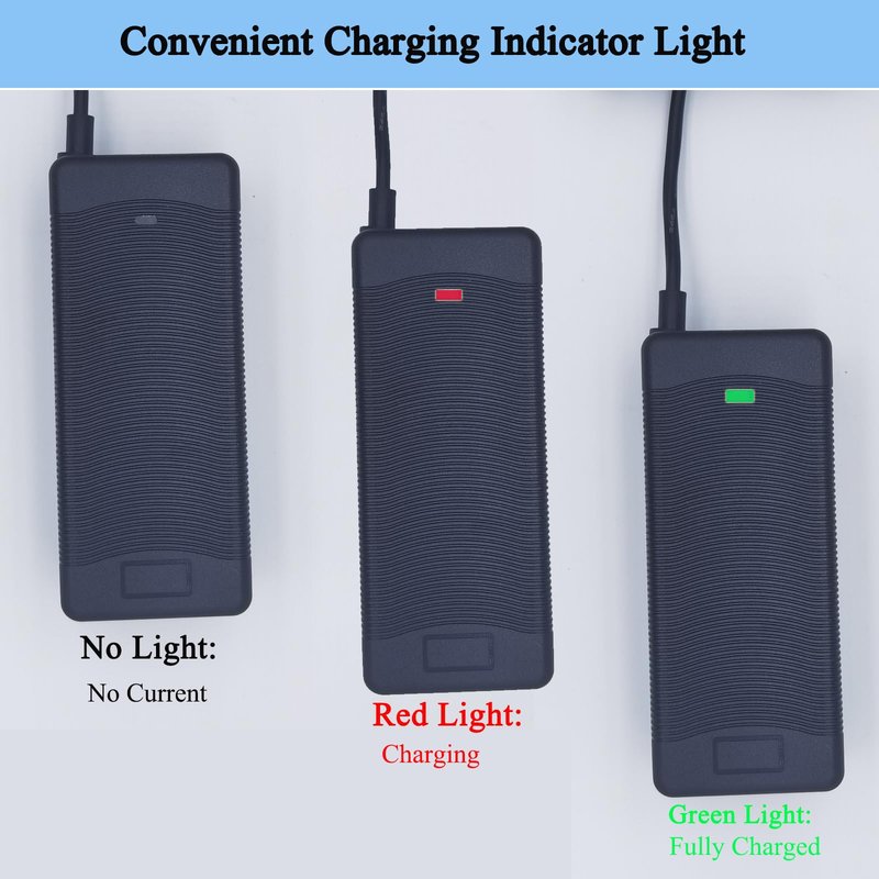 Electric Bike Charger 48V, 54.6V 2A Charger (5 Plugs) Fast Universal for 48V Lithium Battery, Compatible with Ebike, One Wheel, Electric Bicycle, Rad Power Bike