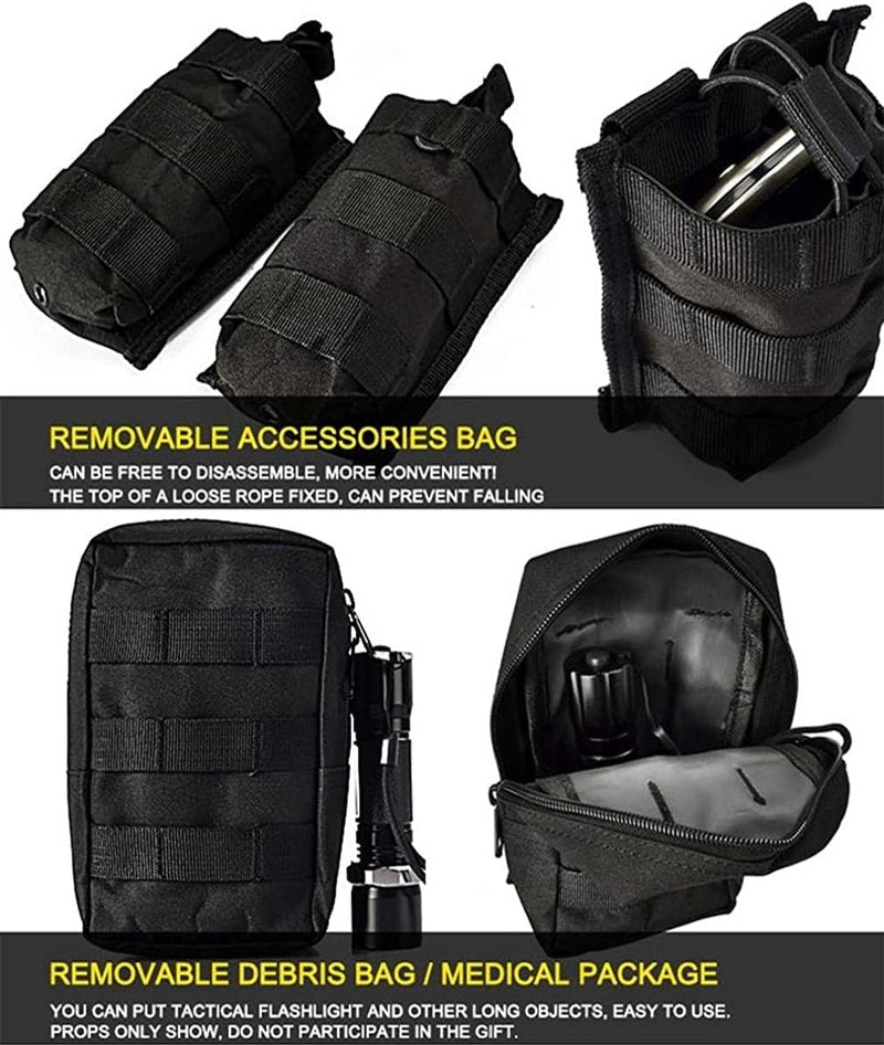 Tactical Airsoft Vest - Adjustable Modular Design for Outdoor Use | Fits Adults