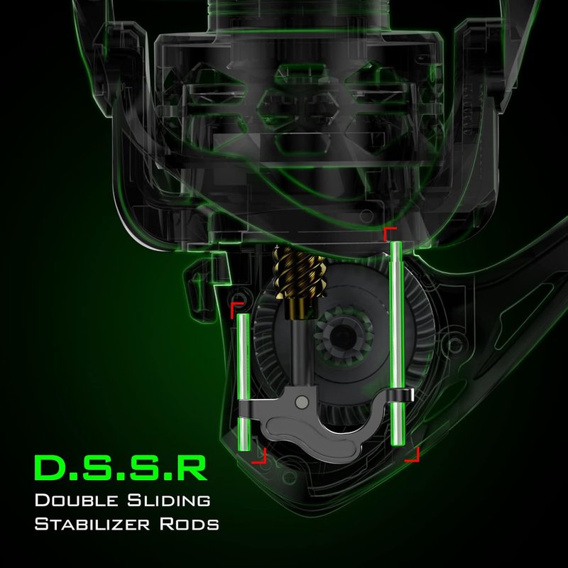 KastKing Zephyr Spinning Reel - Lightweight Carbon Fiber Drag, Stainless Steel Shaft | Sizes 500/1000 - Black/Green/Orange