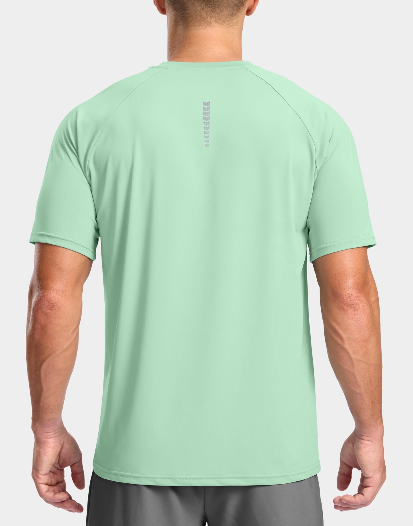 G Gradual Men's Athletic Workout T-Shirts Moisture Wicking Cooling Running Shirts Short Sleeve Performance Tee for Gym Tennis(Mint Green,M)