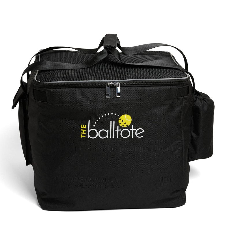 Racket Pets The Ball Tote - Replacement Bag for Tennis and Pickleball Pro Teaching Cart Hopper, Large Tote Bag For 150 Tennis Balls or 100 Pickleballs, Frame Not Included, (Black)
