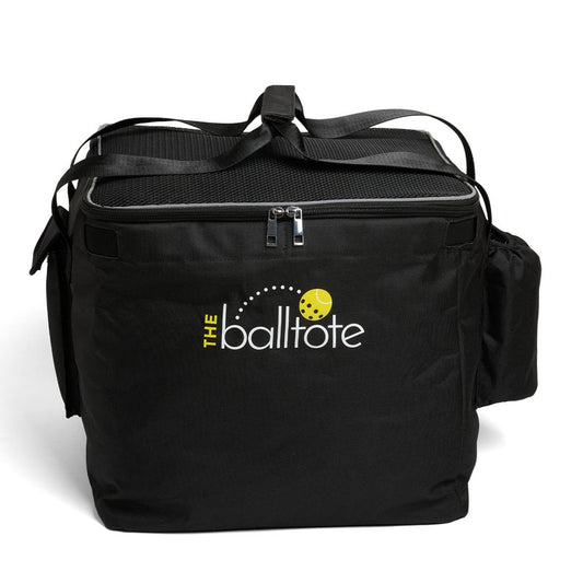 Racket Pets The Ball Tote - Replacement Bag for Tennis and Pickleball Pro Teaching Cart Hopper, Large Tote Bag For 150 Tennis Balls or 100 Pickleballs, Frame Not Included, (Black)