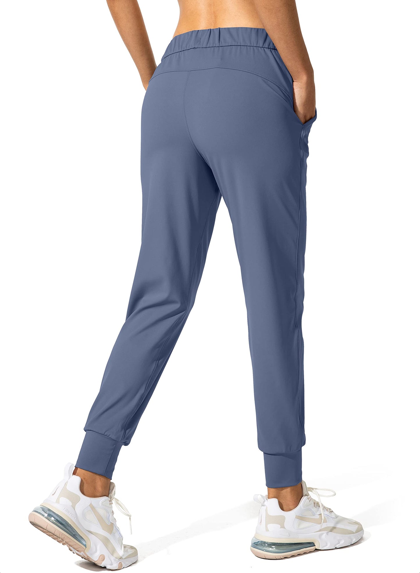 SANTINY Women's Joggers Pants Pockets Drawstring Running Sweatpants for Women Lounge Workout Jogging(Slate Blue_XS)