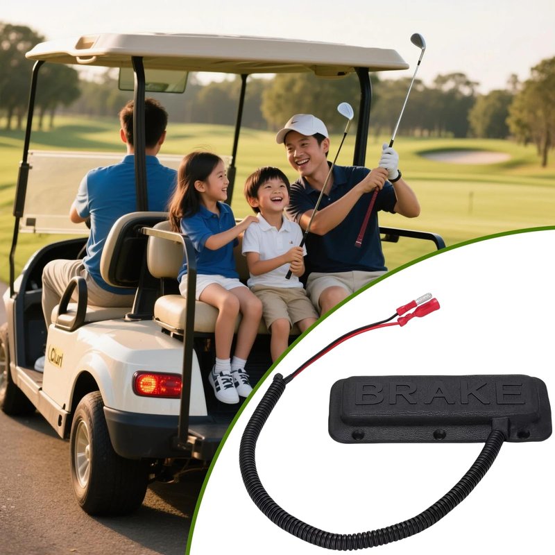 GENOUR Universal Golf Cart Brake Light Switch - Compatible with Club Car, EZGO & Yamaha Models | Brake Pad Replacement | Golf Cart Brake Lights