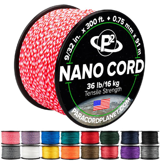 Paracord Planet Nano Cord –Lightweight Nylon Nano Paracord – Great for Arts & Crafts, Home Décor, Camping and More!