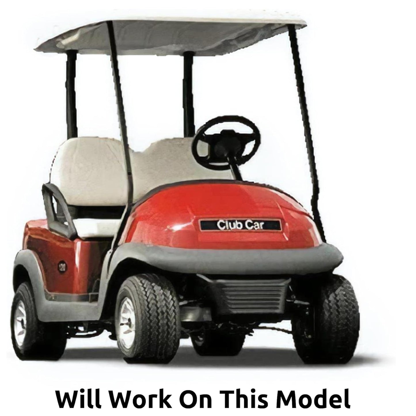 Huskey Golf Cart Baskets Front,One Piece Design Golf Cart Storage Baskets Compatible with Club Car Precedent G&E Golf Cart 2004 & Up Models, Sturdy and Larger Compartments.