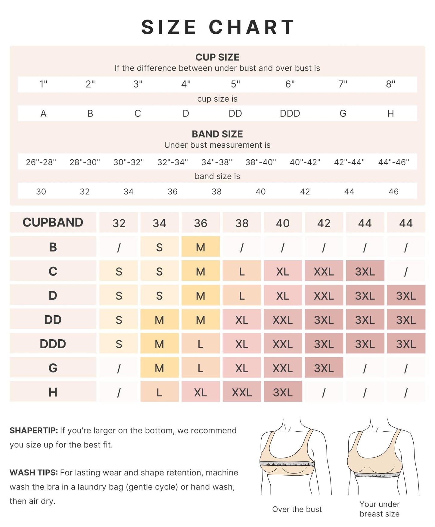 SHAPELLX Front Closure Bra for Women Post Surgery Compression Bra Post Op Support with Adjustable Straps Wirefree Brown