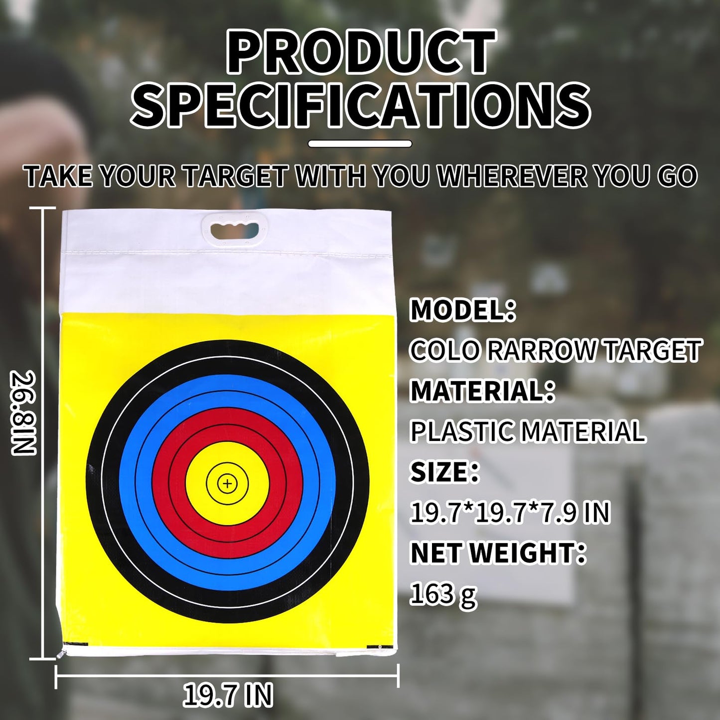 MOYJ Archery Target Replacement Cover Weatherproof Outdoor Range Field Point Backyard Shooting Practice Only Target Bag Cover