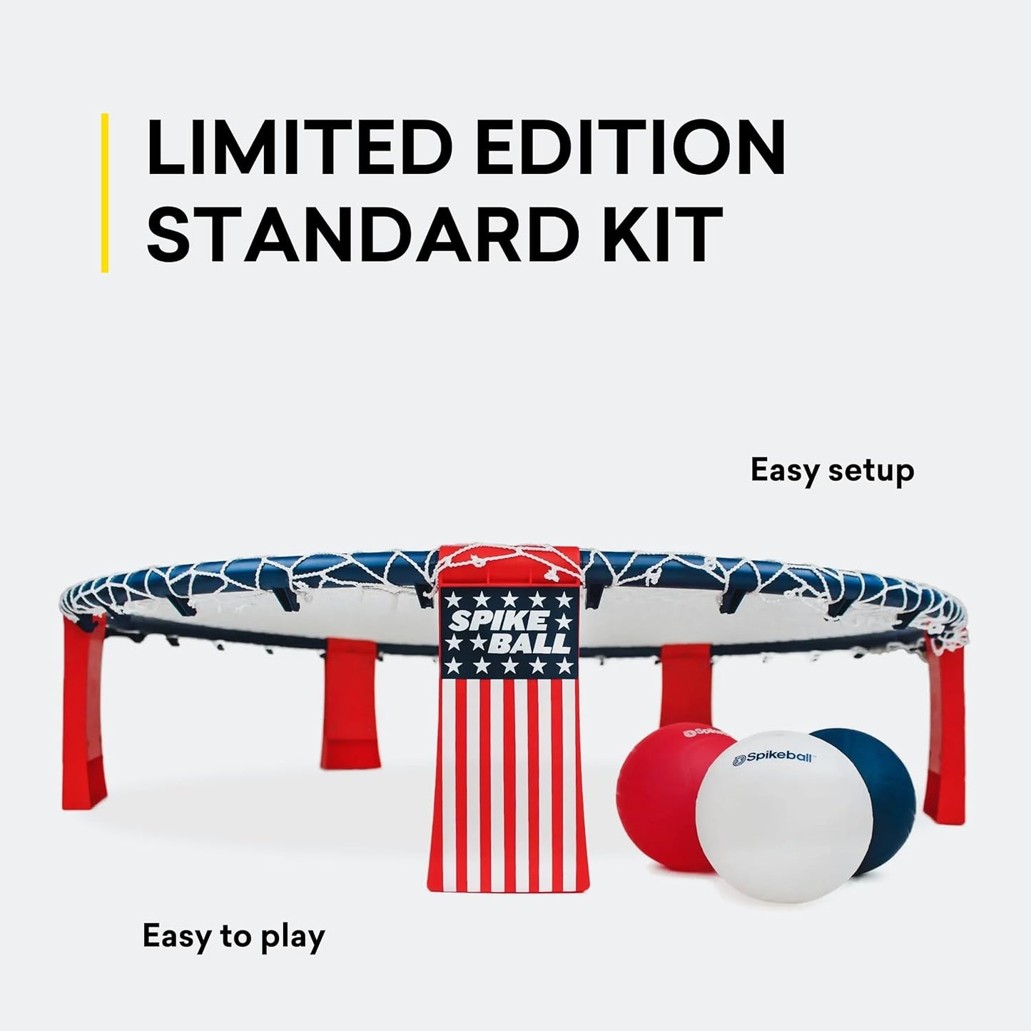 Spikeball Standard 3 Ball Kit - Ultimate Backyard & Beach Game | Indoor/Outdoor Fun