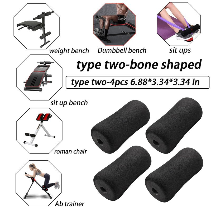Foot Foam Padding(6.88 * 3.14 * 3.14 in), High Density Pads on Inversion Table, Workout Bench, Sits Ups Replacement Parts, Home Gym Accesories