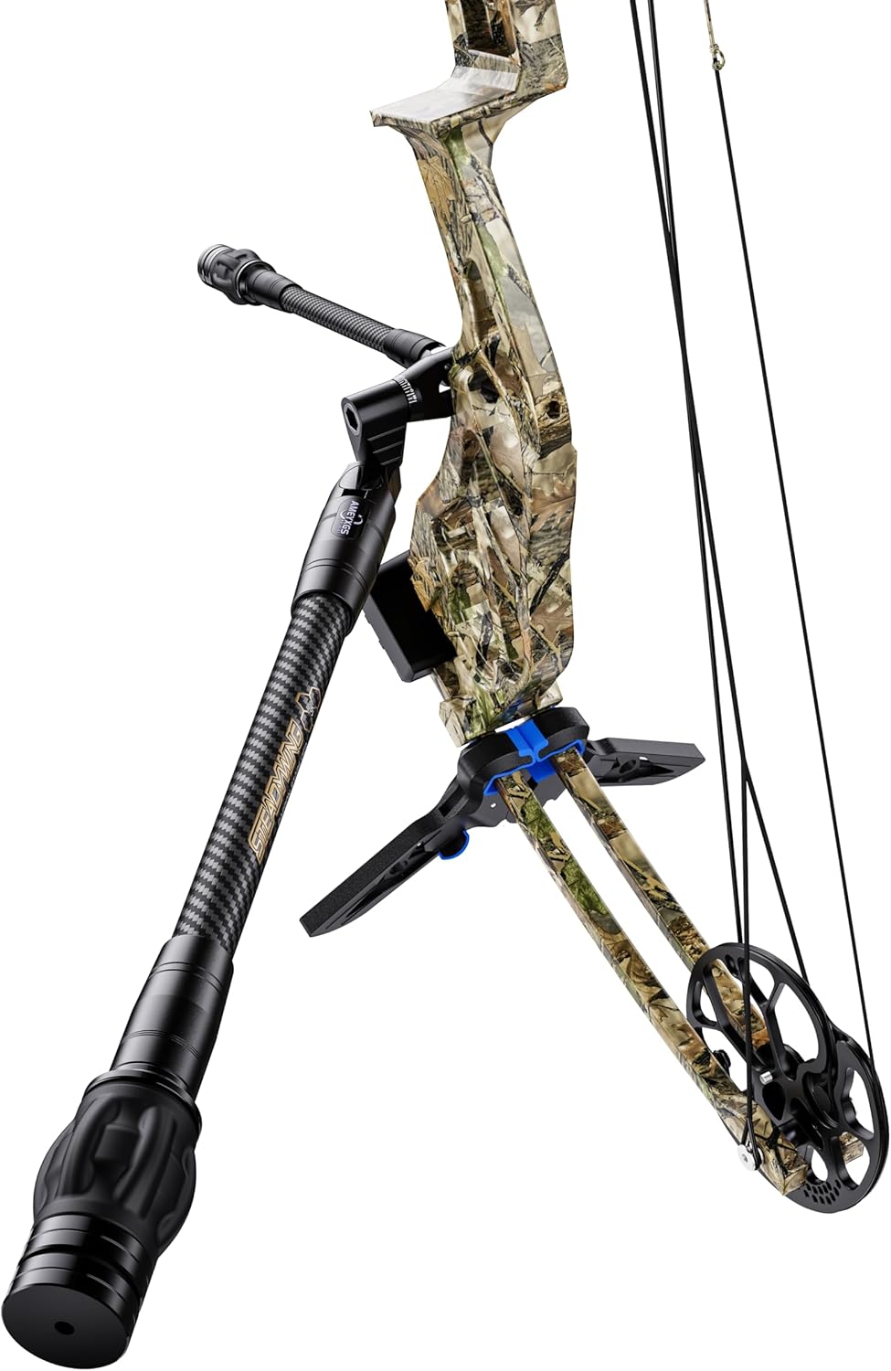 Archery Bow Stabilizer - Carbon Fiber Balance Bar with Damping System | 6-15 Inch Options