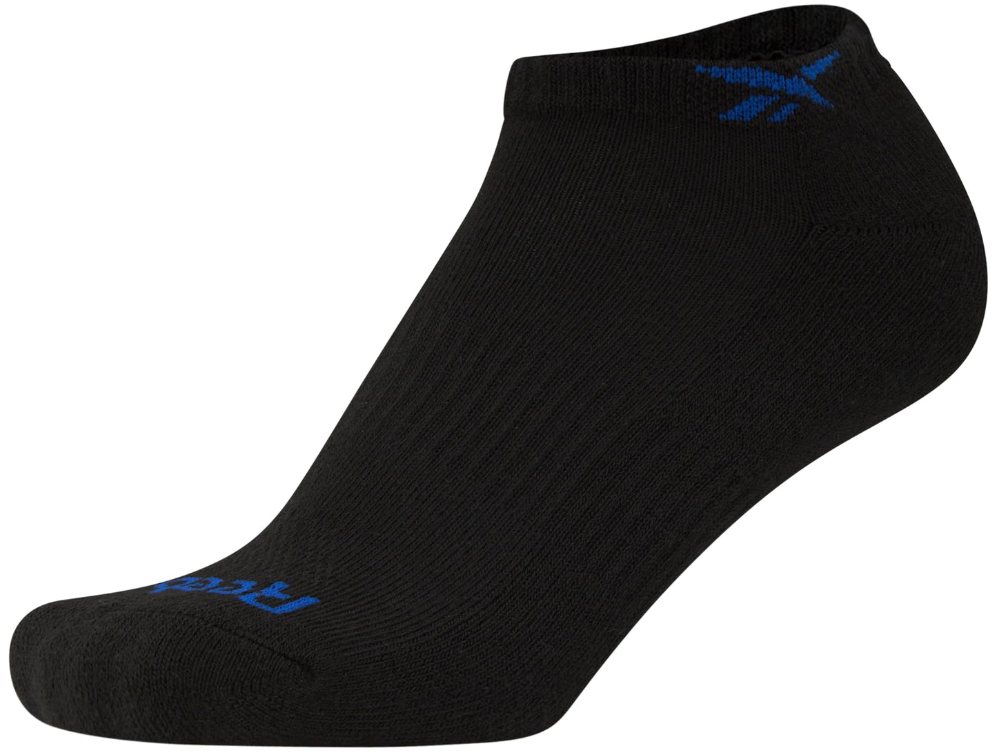 Reebok Boys Low Cut Socks - 12 Pack Stretch Performance No Show Socks with Arch Support - Cushioned Athletic Socks for Boys, Size Large, Black Logo