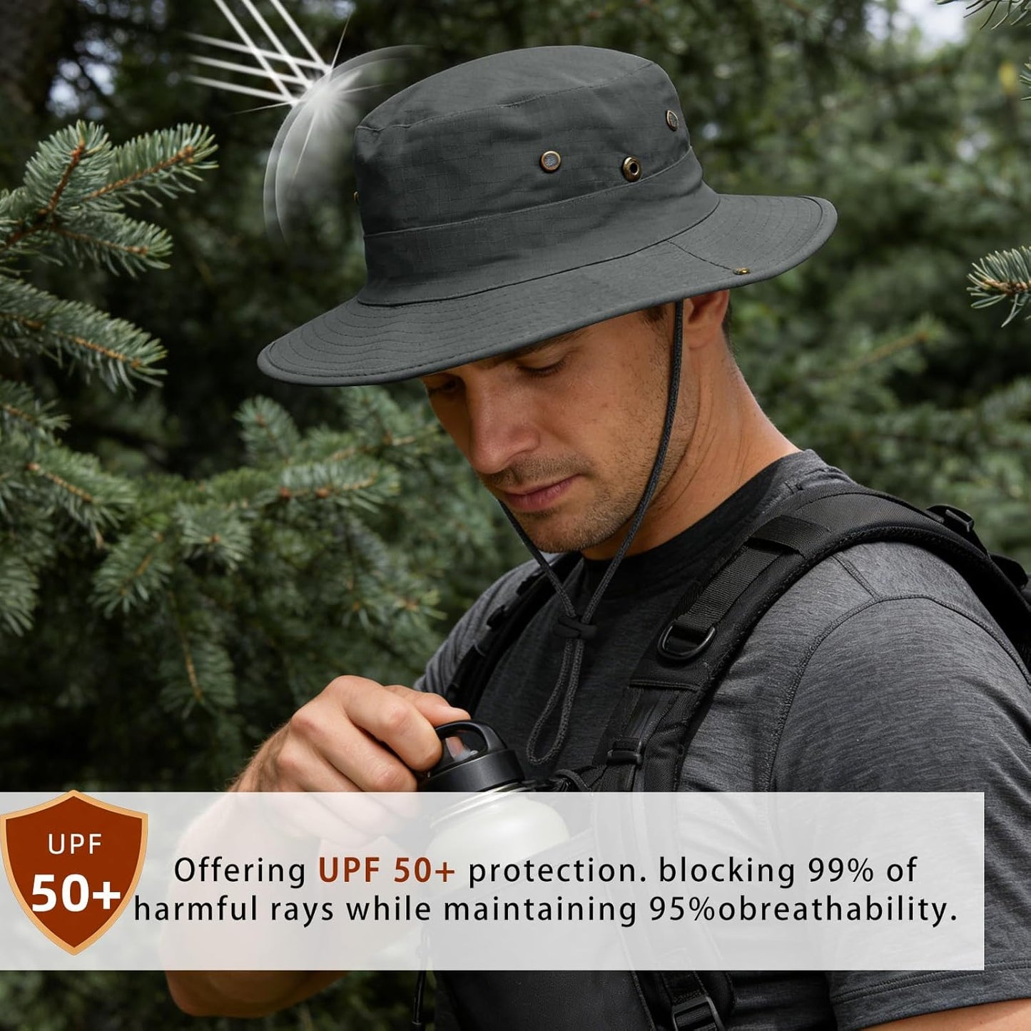 Sun Hats - Foldable Boonie Hat with UPF 50+ Protection for Fishing, Hiking, Beach | Unisex