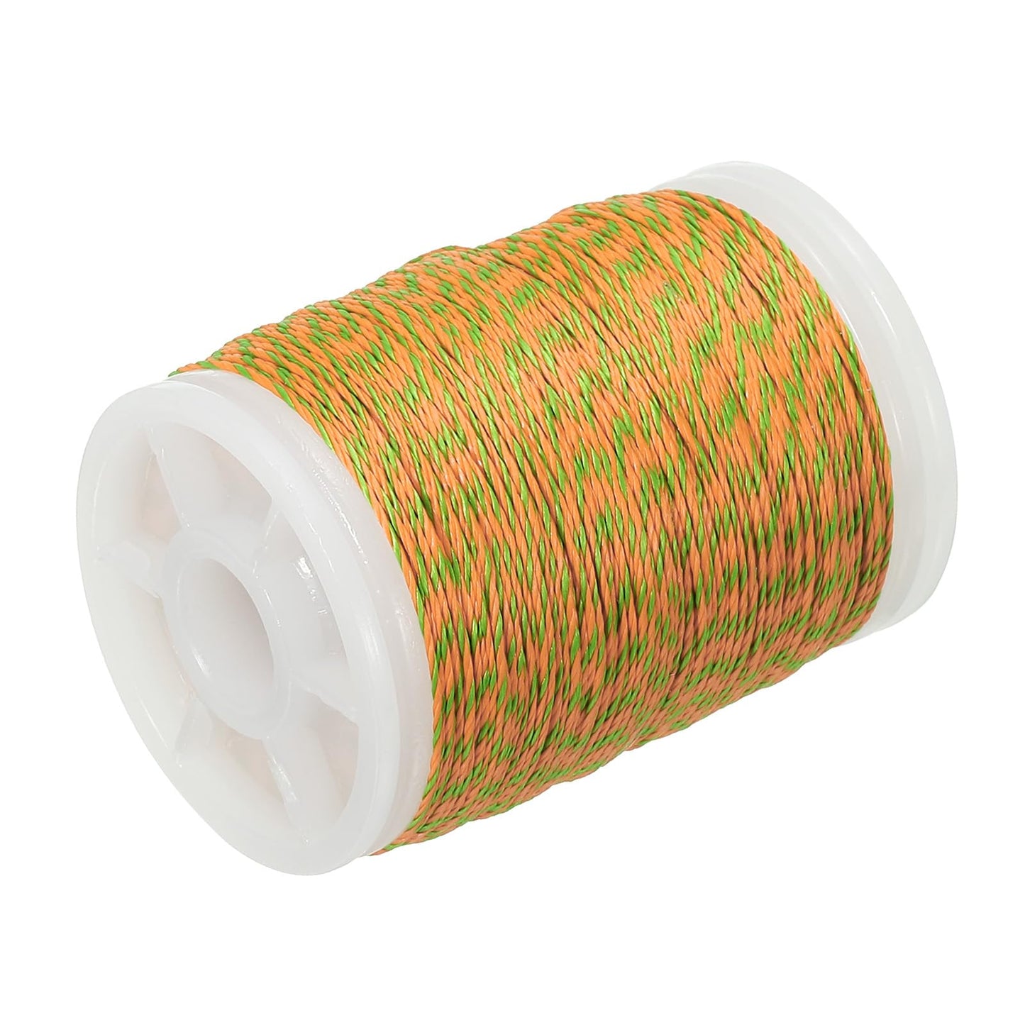 PATIKIL Archery Bow String Serving Thread 120 Yard/110M, 0.015" Dia Bowstring Thread for Tying Peep Sight Nock Compound Recurve Bow, Green Orange