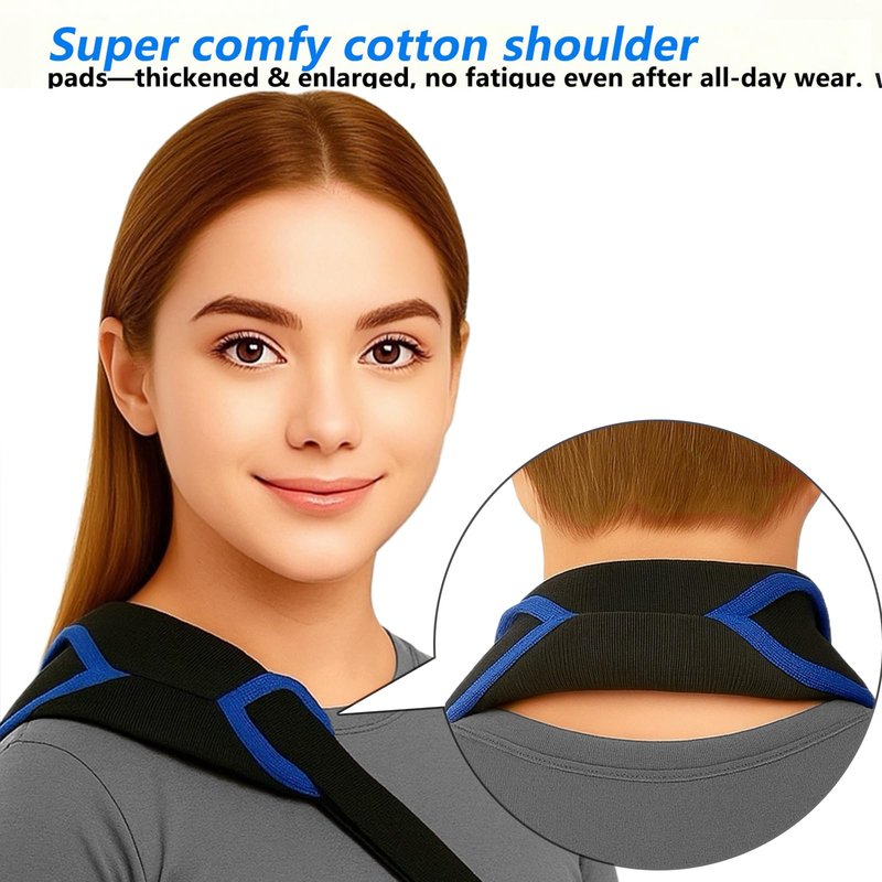 FELICITDR Arm Sling Shoulder Immobilizer - Medical Support for Broken/Fractured Arm Elbow Wrist (Men & Women) | Dual Steel Plate Stability, Adjustable Size