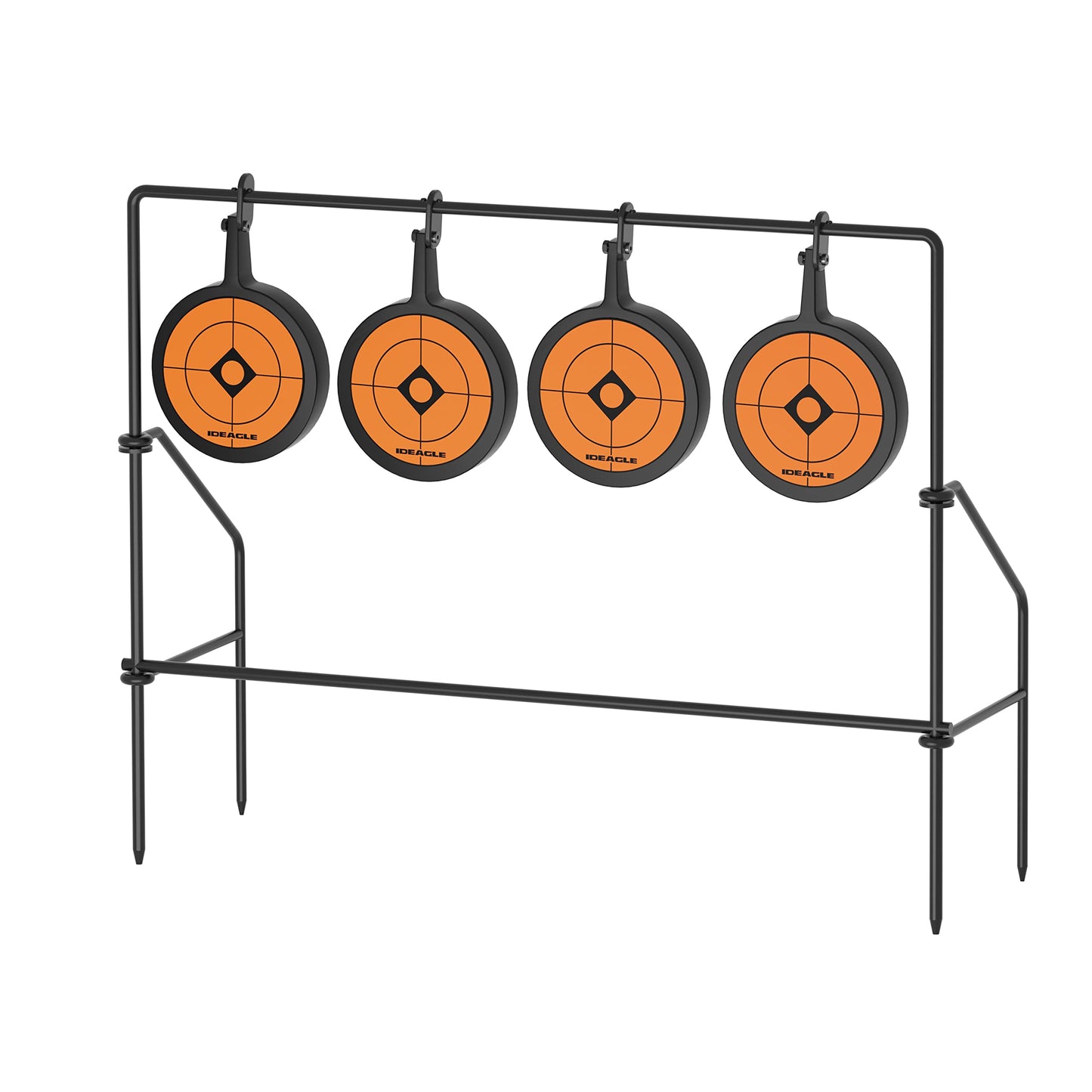 Ideagle Airsoft Rifle Pellet Gun BB Gun Targets for Shooting Outdoor, Auto Resetting Metal Spinning Shooting Steel Targets Rated for .22LR Caliber