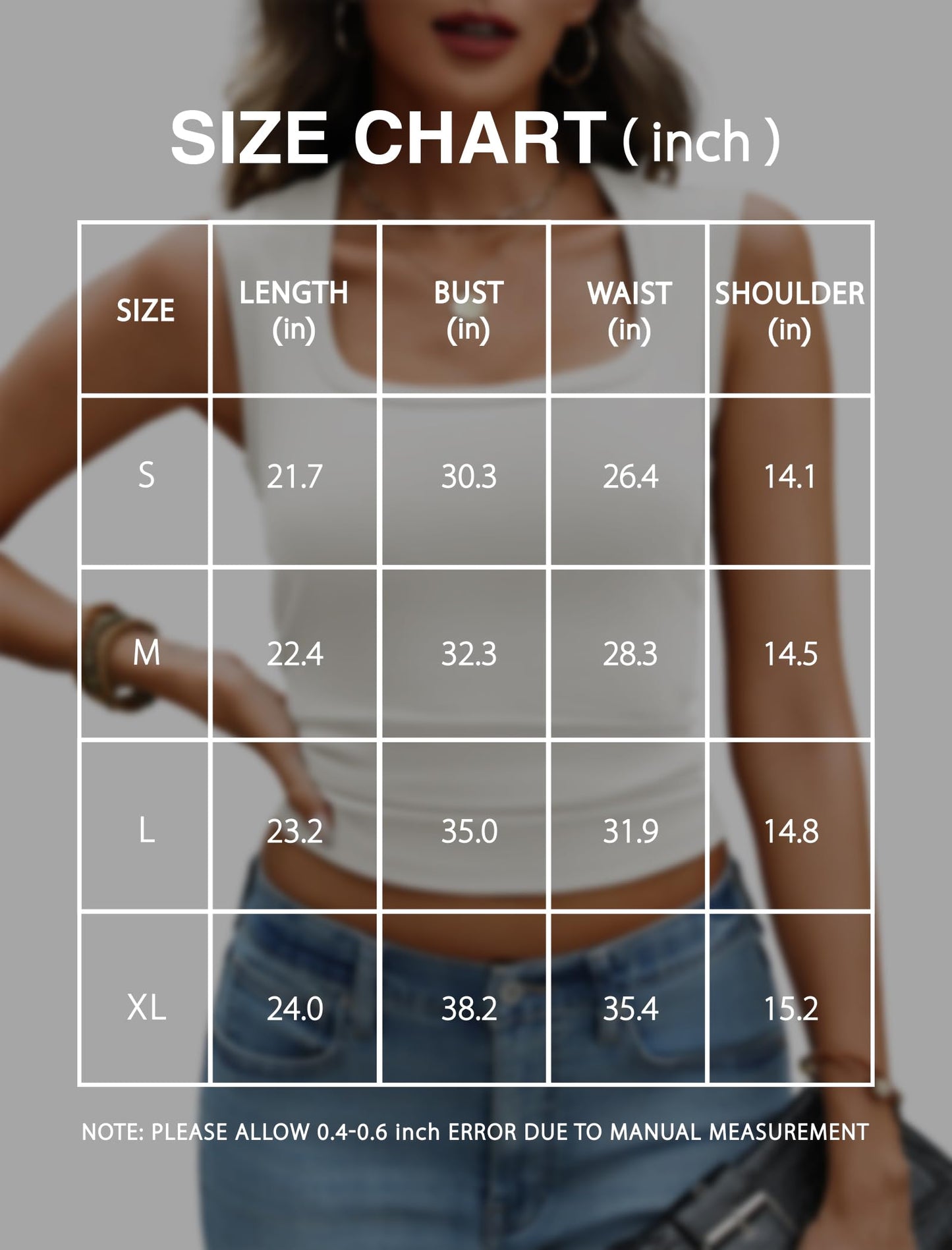 DCCISU Tank Tops for Women Summer Square Neck Trendy Sleeveless Basic Tee Slim Fit 2026 Going Out Top White