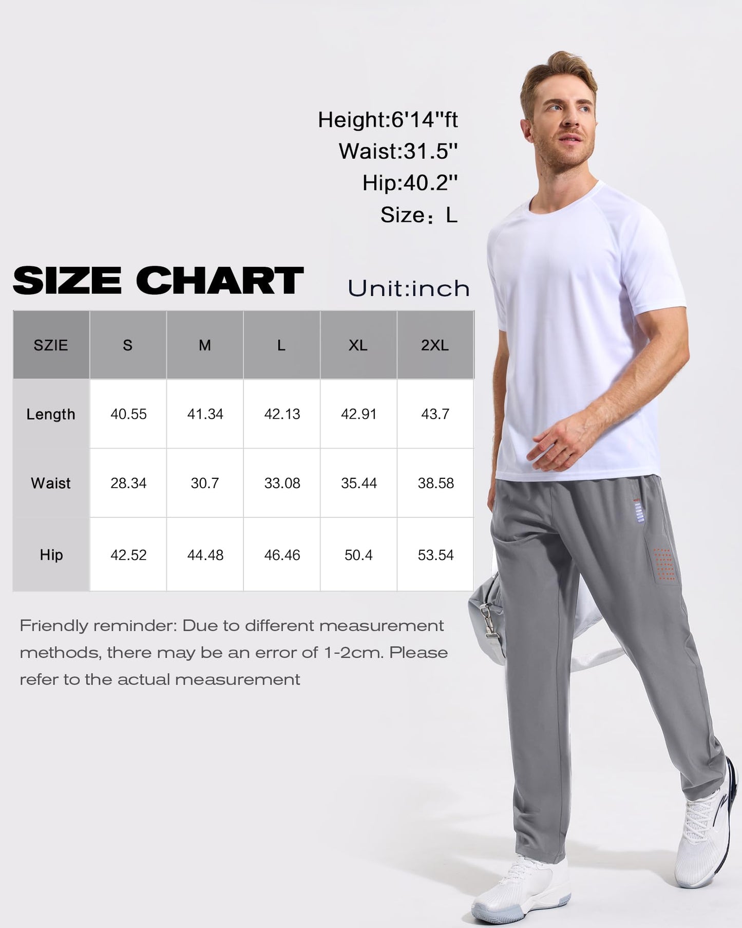 ZENGVEE Sweatpants for Men Athletic with Zipper Pockets Workout Sweat Pants Lightweight for Jogging Gym Running Track Exercise Moisture Wicking Training Lounge Open Bottom 3039 LightGray L