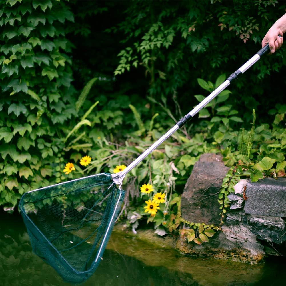 Fishing Landing Net with Telescoping Handle - Extendable 40-63 Inches | Perfect for Freshwater Fishing